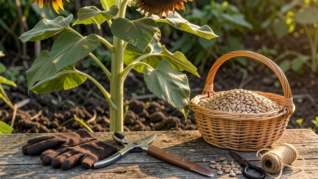 Harvesting Sunflower Plants: When and How to Snip Stems for Seed Saving