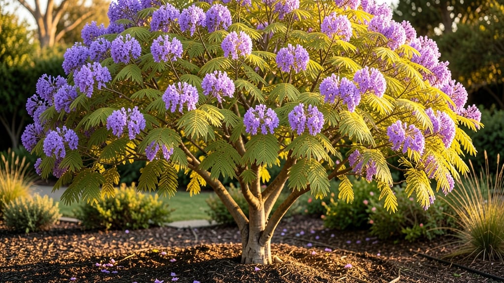 Purple Jacaranda Mimosifolia Flowering Tree: When to Plant for Stunning Canopy Blooms