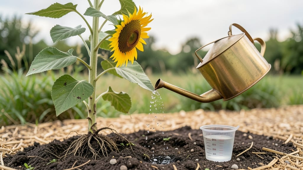 How Much Water Does a Sunflower Need Per Day: Precision Schedule for Thriving Growth