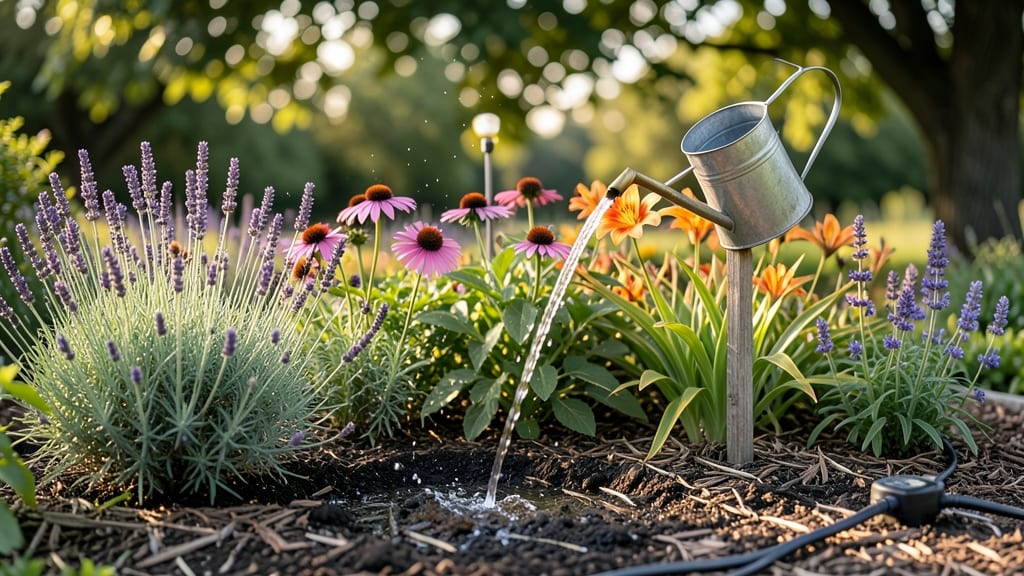 Best Time to Water Flower Beds: Morning Mist Spray for Root Growth