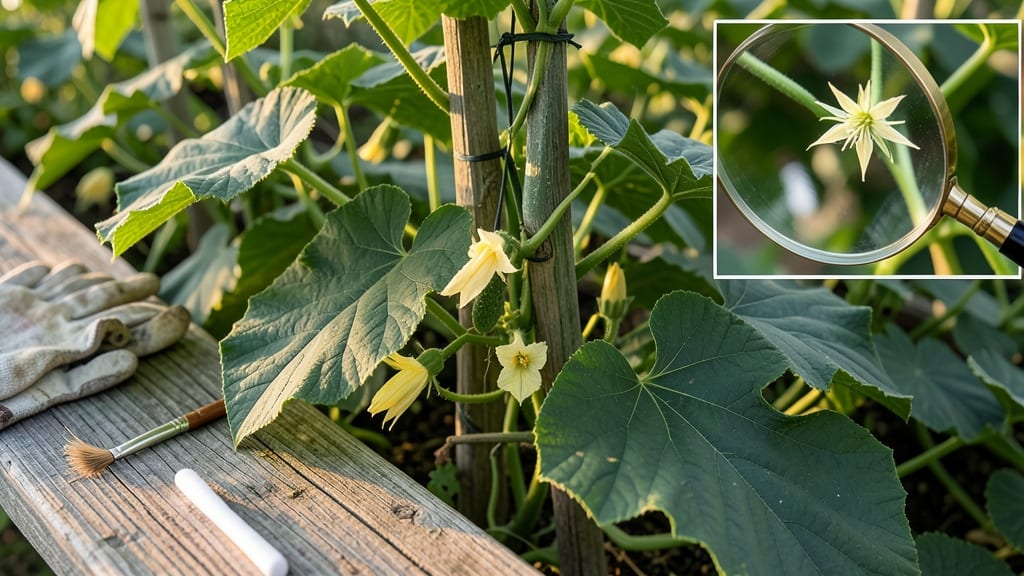 How to Pollinate Cucumbers Without Male Flowers: Hand-Pollination Tricks for Female Blooms Only